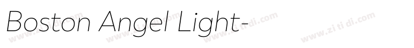 Boston Angel Light字体转换